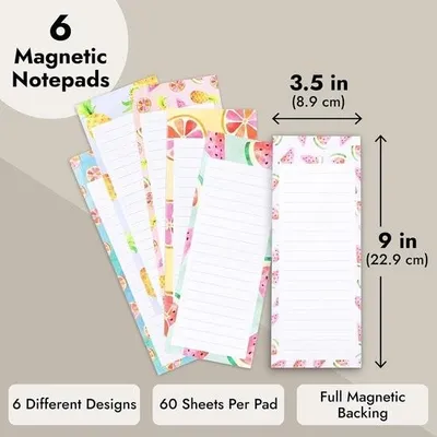 Immagine prodotto di Blocchi per appunti magnetici - disegni colorati - confezione da 6
