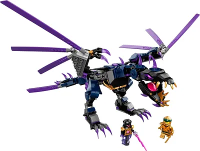 Produktbild von LEGO 71742 NINJAGO Der Drache des Overlord und Figur des Goldenen Ninja Lloyd