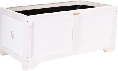 Produktbild von Greenspot Vintage Blumenkasten Holz 80x42x45cm 120 L Weiß