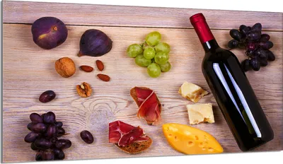 Produktbild von Herdabdeckplatte 90x52 Glaskeramikkochfeld Abdeckung Spritzschutz Glasplatte Deko Schneidebrett, Wein Holz