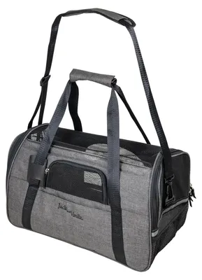 Faltbare Haustier-Reisetasche, Grau, 44 x 25 x 25 cm