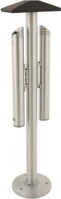 Standascher aus Aluminium mit zwei Aschenbechern 5 Liter VB 659951