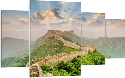 Produktbild von Bild auf Leinwand - Leinwandbild - Wand Berg asiatisch china - 160x90cm - Wand Bild - Wanddeko - Leinwanddruck - Bilder - Kunstdruck - Wanddekoration - Leinwand bilder - Wandkunst - DL160x90-3069