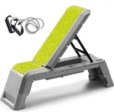 Produktbild von Multifunktionales Aerobic Deck für das Home Gym - Verstellbare Hantelbank und Gewichtsbank - Professionelle Fitnessgeräte