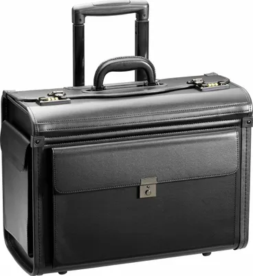 Zdjęcie produktu dla d & n Lederwaren 2879 Wózek na walizki Pilot czarny ok. 48 x 36 x 23 cm, ok. 39 litrów