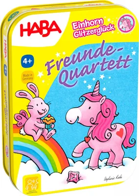 Produktbild von HABA Mitbringspiel Kartenspiel Einhorn Glitzerglück Freunde Quartett 1307358001