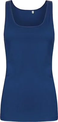 Immagine prodotto di X.O by Promodoro 1451 | Canotta a girocollo da donna, cotone pettinato - Colore: Azzurro - Taglia: L