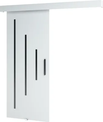 Produktbild von MEBLE KRYSPOL  Schiebetürsystem SALWADOR Y mit Schienenabdeckung, Einbautüren, 90x204cm, Weiß