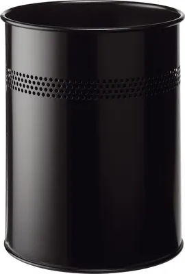 Produktbild von DURABLE Papierkorb METALL rund 15 Liter schwarz