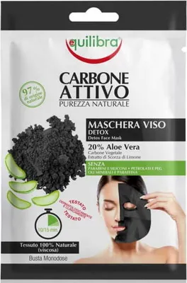 Obrázek produktu pro Aktivní uhlí Čisticí Obličejová Maska - Detoxikace a Čištění Pórů