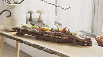 Image de Planteur "Rustikal" en bois de vigne, 70 cm de long, décoration de table, rebord de fenêtre, jardinière, pot à plantes, décoration de jardin pour l'extérieur