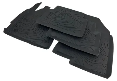 Image de Tapis de sol en caoutchouc noirs pour Dacia Sandero 3, modèle Stepway