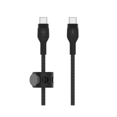 Produktbild von Belkin CAA011BT1MBK, 1 m, USB C, USB C/Lightning, Männlich, Männlich, Schwarz