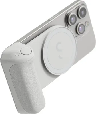 Zdjęcie produktu dla ShiftCam SnapGrip, Uchwyt, Kolor kamienia, Poliwęglan (PC), Żywica, Apple iPhone 15 Pro Max iPhone 15 Pro iPhone 15 Plus iPhone 15 iPhone 14 Pro Max iPhone 14 Pro..., USB Type-C, Bateria