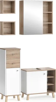 Produktbild von Badmöbel-Set Vicco Senyo Weiß 4 Teile, Model 36441
