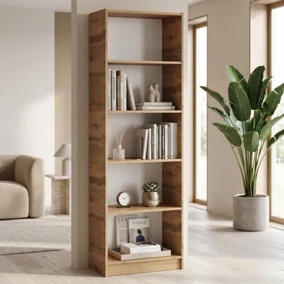 Produktbild von Standregal "Wotan" 60 cm breit | Bücherregal & Aktenregal 60 x 182,6 x 32 cm | Holzregal für Büro, Wohnzimmer & Kinderzimmer