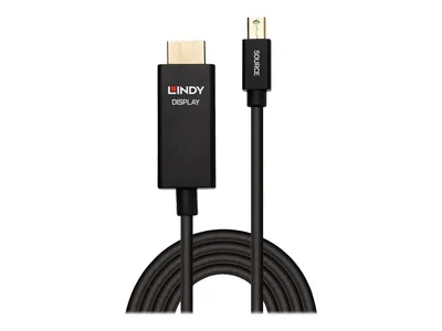 Obrázok produktu pre Adaptérový kábel Lindy - Mini DisplayPort samec na HDMI samec