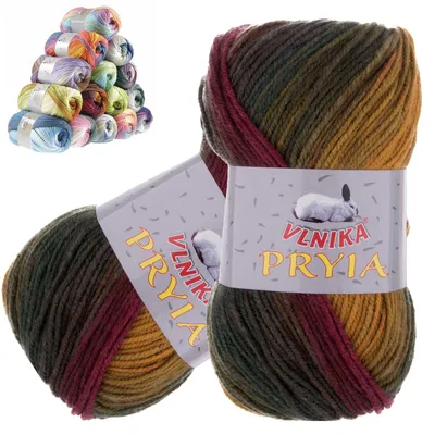 100g Farbverlaufsgarn PRYIA Strickwolle Mystischer Herbst