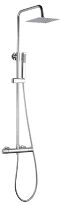 Produktbild von Duschsäule mit Thermostat-Armatur eckige Regenbrause