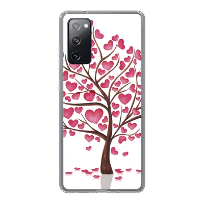 Produktbild von MuchoWow® Handyhülle Schutzhülle Hülle für Samsung Galaxy S20 FE Eine Illustration eines Baumes mit Herzen Silikon Softcase Handy Hülle - Abdeckung