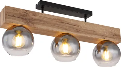 A close-up studio shot of a modern ceiling light fixture.