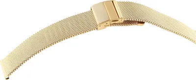 Produktbild von JuwelmaLux Uhrband JL45-10-0118 Milanaise, goldfarben, Faltschließe 18 mm