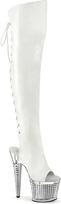 Produktbild von SPECTATOR-3019 Damen Boots von Pleaser, Weiß  , EU 36, US 6