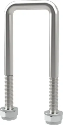 Immagine prodotto di Bullone a U M10 con dadi rimorchio per assistenza alle barche zincato SUPROD, M10, LW=41, LH=120 mm