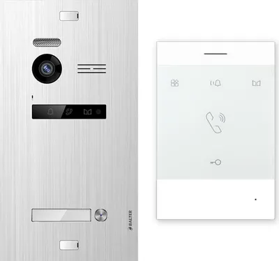 Produktbild von Balter EVO Silber Video Türsprechanlage EVO-TALK 2-Draht BUS Komplettsystem für 1 Teilnehmer