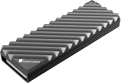 Produktbild von M.2-3 Kuehler M.2 SSD-Kuehlkoerper Aluminium-Kuehlkoerper Werkzeugloser Kuehler mit Waermeleitpad fuer M.2 2280 SSD Grau