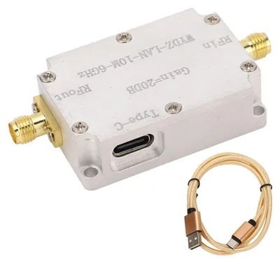 Immagine prodotto di Amplificatore ad alta linearità, 10 MHz-6 GHz, guadagno di 20 dB, segnale RF LNA, alimenta il ricevitore con basso rumore per la radio FM