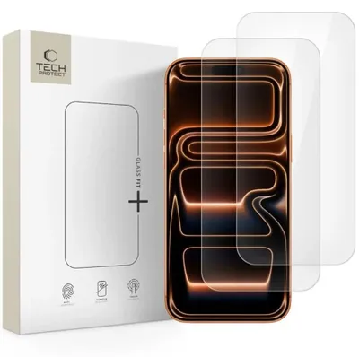 Obrázok produktu pre Tech-Protect 5906302319251, Apple, iPhone 16 Pro Max, iPhone 17 Pro Max, Odolné proti poškriabaniu, Priehľadná, 2 kusov