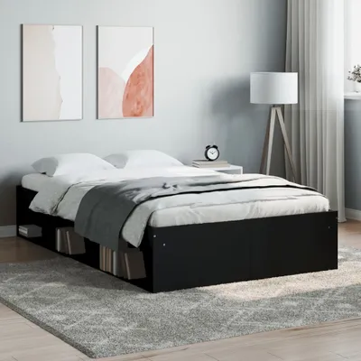 Image de Maison Exclusive - Cadre de lit noir 120 x 200 cm