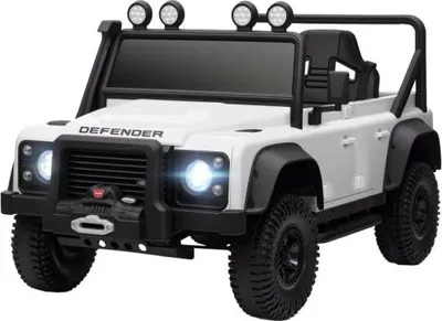 Produktbild von 115x61x61 cm Weiss Kinder Elektroauto 12V Batterie Betrieb Fernbedienung Musik Hupe LED Lichter