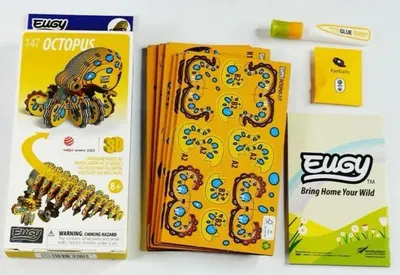 Zdjęcie produktu dla Ośmiornica Eugy. Eko Ukladanka 3D - Eugy