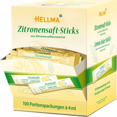 Produktbild von Hellma Zitronensaft-Sticks 100x4ml