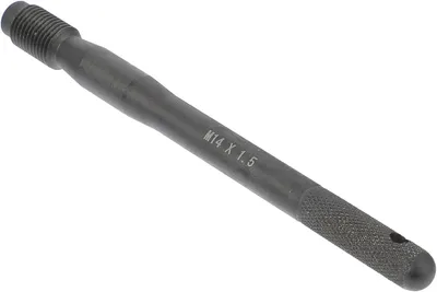 Produktbild von Radmontagehilfe mit Radaufhängungsstift M14 x 1,5 aus Kohlenstoffstahl für die Radausrichtung
