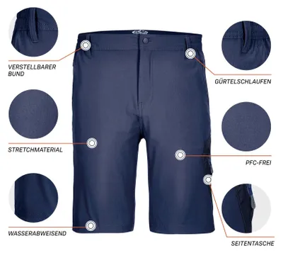 Produktbild von killtec Herren Funktionsbermudas/Shorts KOS 249 MN BRMDS, dunkelnavy, 58, 41351-000
