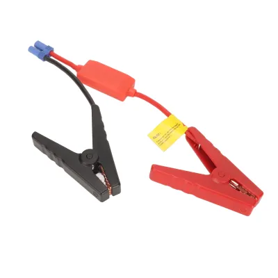 Image de Câble de démarrage multifonctionnel 10 AWG, portable, avec protection contre les inversions de polarité et pinces crocodiles pour batteries de voiture