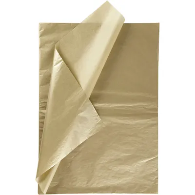 Produktbild von Creativ Company 200891, Geschenkpapier, Gold, Einfarbig, 500 mm, 700 mm, 14 g
