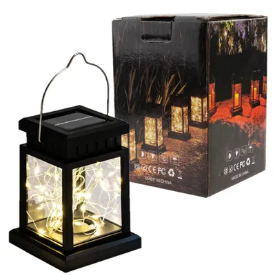 Zdjęcie produktu dla Solar Led Flammer Lamparnia Drucika Ogród Lampion Na Balkon Taras