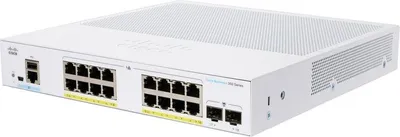 Zdjęcie produktu dla Cisco switch CBS350-16P-2G, 16xGbE RJ45, 2xSFP, fanless, PoE+, 120W - REFRESH