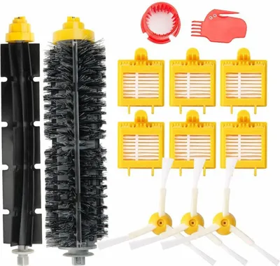 Produktbild von Ersatzfilter-Set für iRobot Roomba Serie 700 720 750 760 765 770 772 772E 774 775 776 776P 780 782 782E 785 786 786P 790 Bürsten-Set