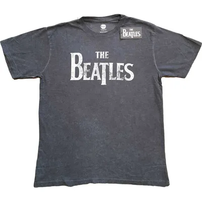 Immagine prodotto di The Beatles Drop T Logo Snow Wash Charcoal Grey L T-shirt