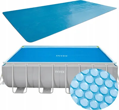 Produktbild von Solarheizmattenabdeckung für Rahmenpool 400x200 cm INTEX 28028