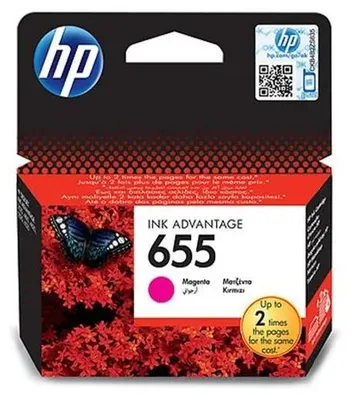 Obrázek produktu pro HP 655 Purpurová originální inkoustová kazeta Advantage, Standardní výtěžnost, Purpurová, Inkoust na bázi barvy, 1 kusů, 600 str.