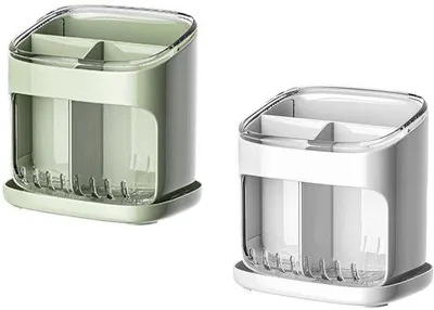 Produktbild von Universal Küchenmesserbox mit mehreren Fächern - Weiß