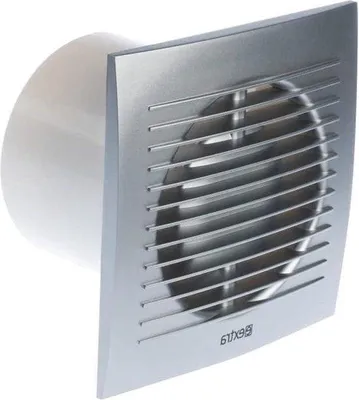 Image de Ventilateur de salle de bains - Ventilateur d'extraction silencieux 100 mm - Argent - Ventilateur mural pour cuisine et toilettes
