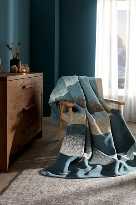 Produktbild von Biederlack Wohndecke Ocean Wave mit Zierstich Größe 220 x 240