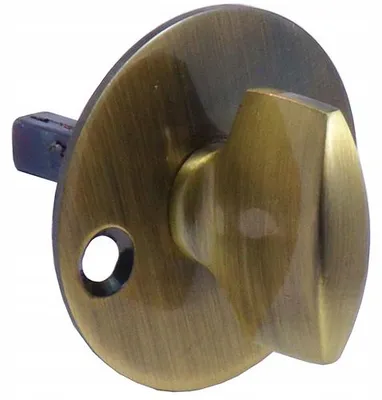 Produktbild von AMIG WC-Verriegelungsknopf rund 42mm Messing antik gold